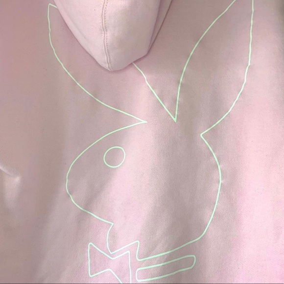 Playboy x Revenge pink hoodie - Picture 2 of 4